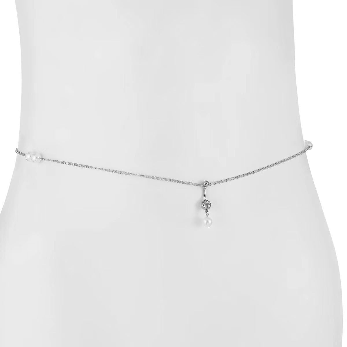 Women's Personalized Zircon Navel Stud Body ChainsWaist Chain